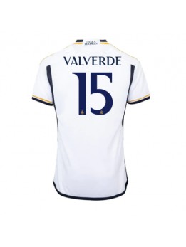 Billige Real Madrid Federico Valverde #15 Hjemmedrakt 2023-24 Kortermet